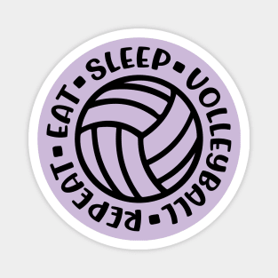 Eat Sleep Volleyball Repeat Girls Boys Cute Funny Magnet